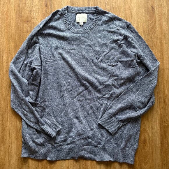 American Eagle Long Sleeve Knit Scoop Neck Sweater Blue NWT Men’s Size XXXL - Picture 2 of 7